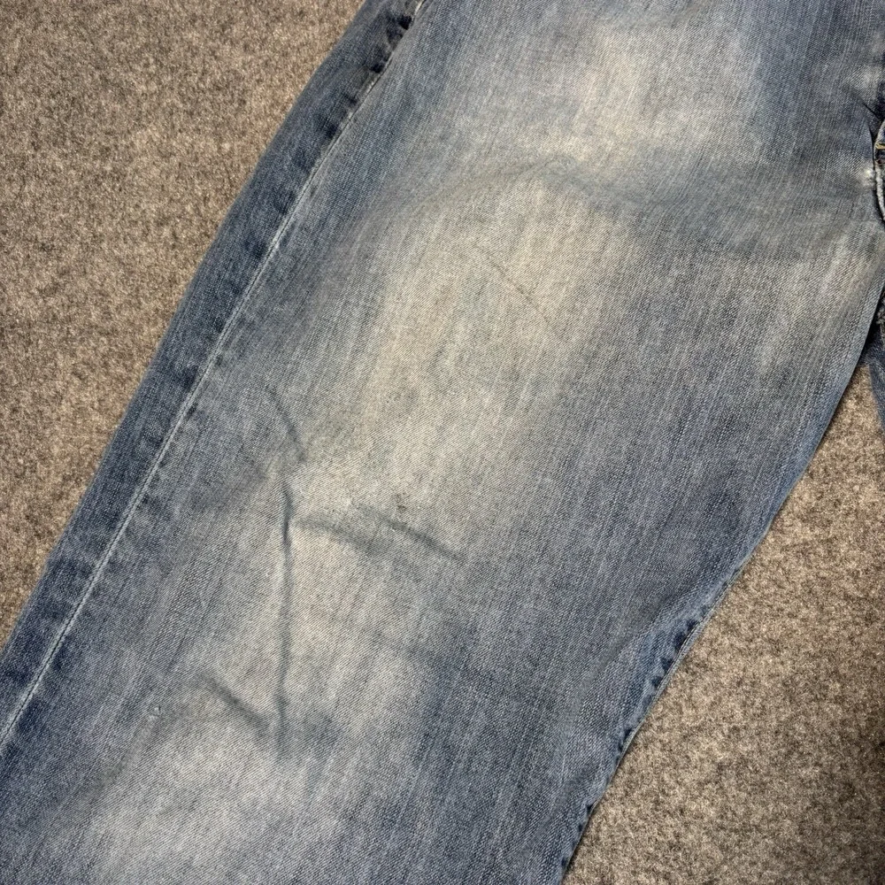 Lucky Brand 181 Jeans Mens‎ 42x32 (Fits 42X31) Relaxed Straight Y2K Blue Denim